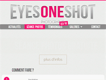 Tablet Screenshot of eyesoneshot.fr